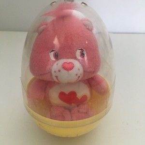 2004 Care Bears Small Plush Love A Lot Bear in Easter Egg New Vintage Jakks